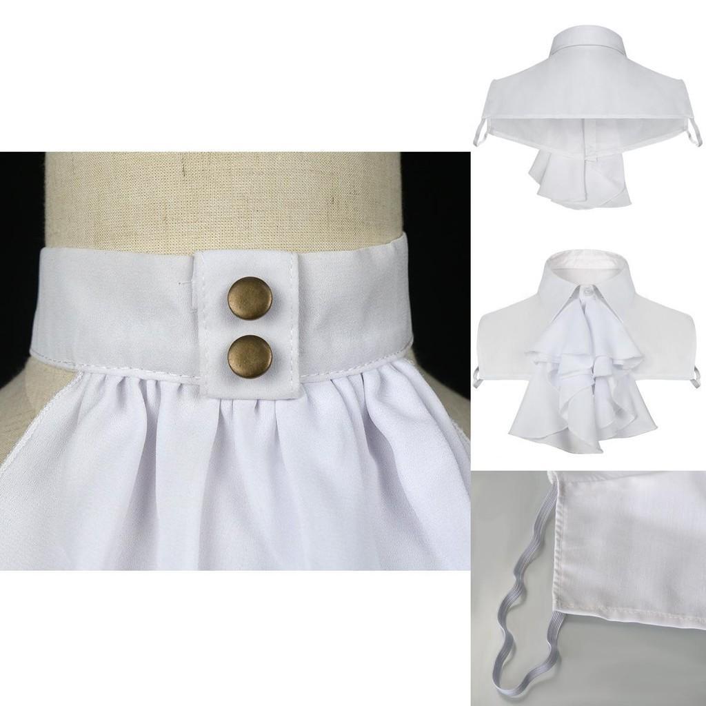 Vintage French Style White Lace False Collar For Men And Women
