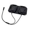 Cable Adaptador de Carga de Batería de Doble Ranura Para Herramienta Eléctrica de 18V 21V Permite la Carga Simultánea de 2 Baterías Negro
