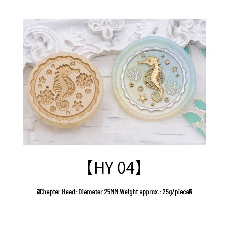 Ocean Series Wax Seal Stamp: Mermaid, Begonia, Whale