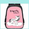 Large Unicorn Backpack Spacious Lightweight School Bag For Kids Unisex Oxford Cloth