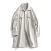 Men's Mid-Length Balmacaan Trench Coat with Rivet Detail - Versatile British Style Outerwear