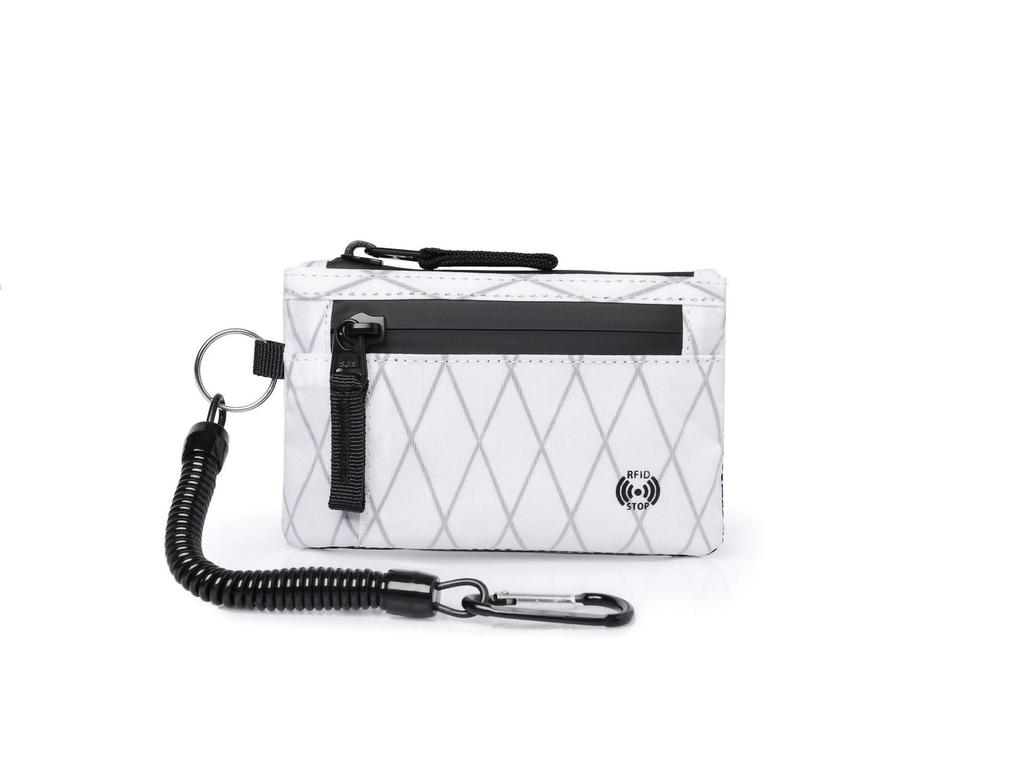 RFID Coin Purse Anti-Theft Card Holder X-Pac Mini Travel Wallet with Keychain