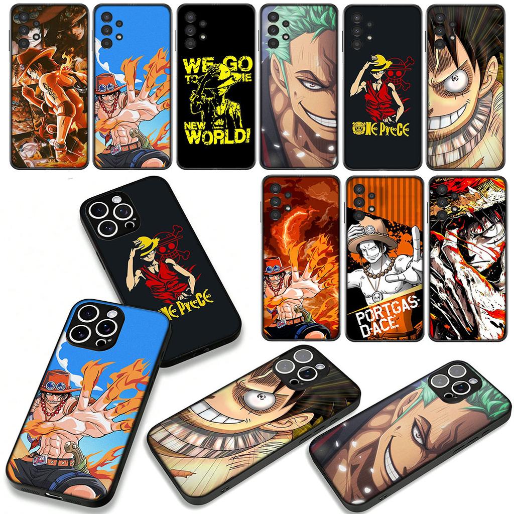 Portgas D Ace ONE PIECES Luffy Zoro Cover Phone Case for Apple iPhone 17 16 15 11 Pro XS Max XR 6 7 8 Plus + SE 2020 5 16E