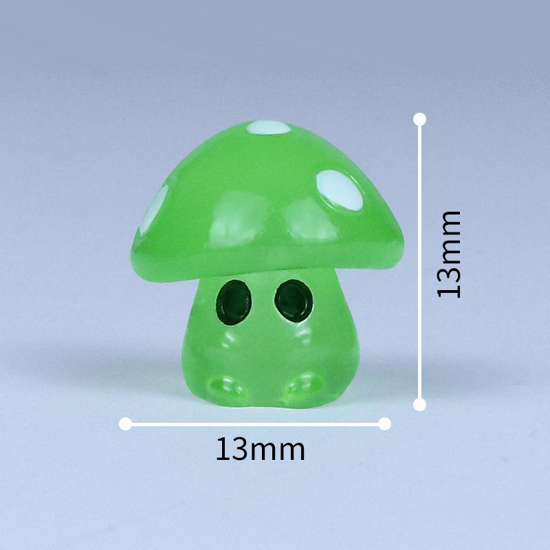 7Pcs Micro Landscape Ornaments, Luminous Mushroom Elf Figurines, Simulated Resin Handicrafts For Landscape Decoration Ornaments