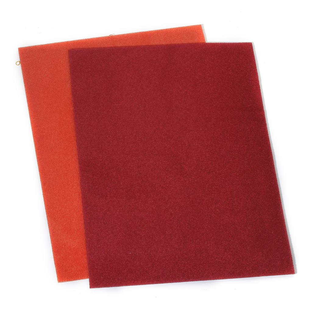 2 Peças Tapetes para Contas Doreen Box Ferramenta para Miçangas de Joias Antiderrapante Azul Marrom Cor Aleatória Esponja Aveludada Malha de Poliéster Tapete, 30x23cm