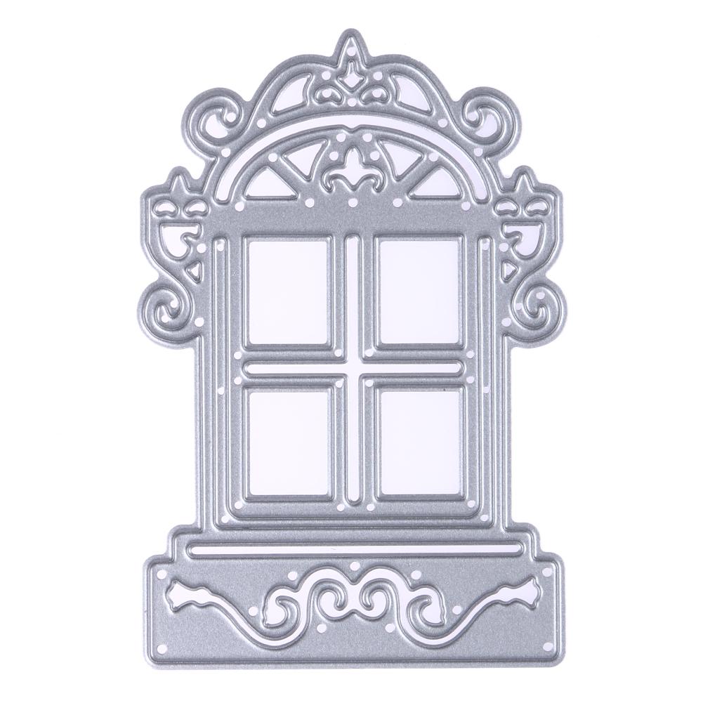 

Металл Ретро Окна Резка Матрицы Трафарет Для DIY Альбом Альбом Фото