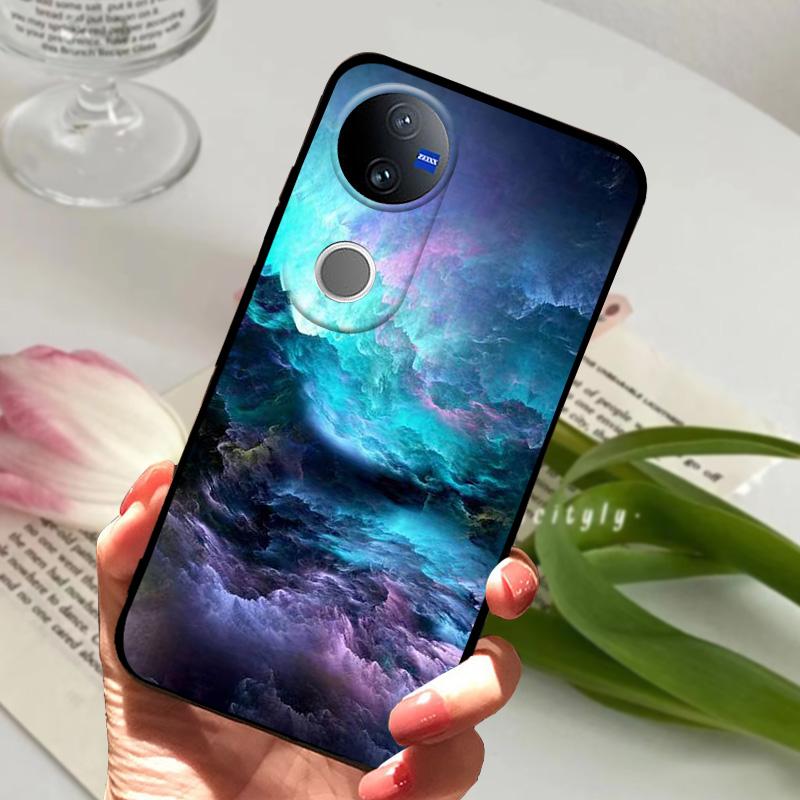 Für Vivo V50 Weiche Hülle V 50 5G Silikon TPU Handyhülle Hüllen Für VIVO V50 V2427 Schutz Stoßfänger Fundas Capas Luxus Cartoon