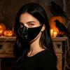 Comfortable Halloween Half Face Mask Futuristic Costume Accessory Masquerade Half Face Mask for Halloween Cosplay