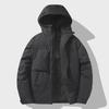 Upgraded J91 Men's Graphene Cotton Hooded Jacket: Trendy, Windproof, Waterproof, Thickened Design for Couples.