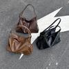 Big Bag, Women's New Vegetable Tanned PU Lazy Style Tote Bag, Light Luxury and High-end Single Shoulder Armpit Bag