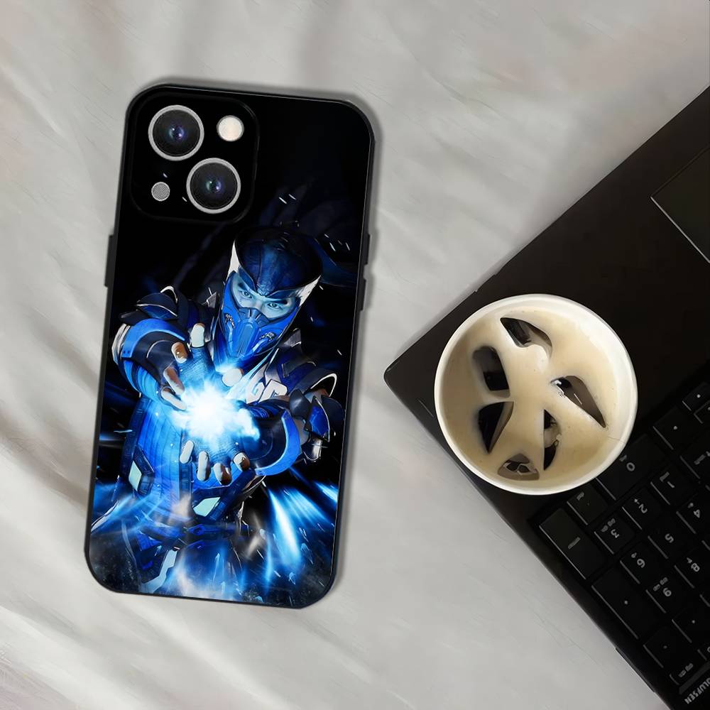 Game MK Sub Zero Phone Case For iPhone 17,16,15,14,13,12,11,Pro,XS,Max,XR,Plus,E,SE4,Mini Black Soft Cover
