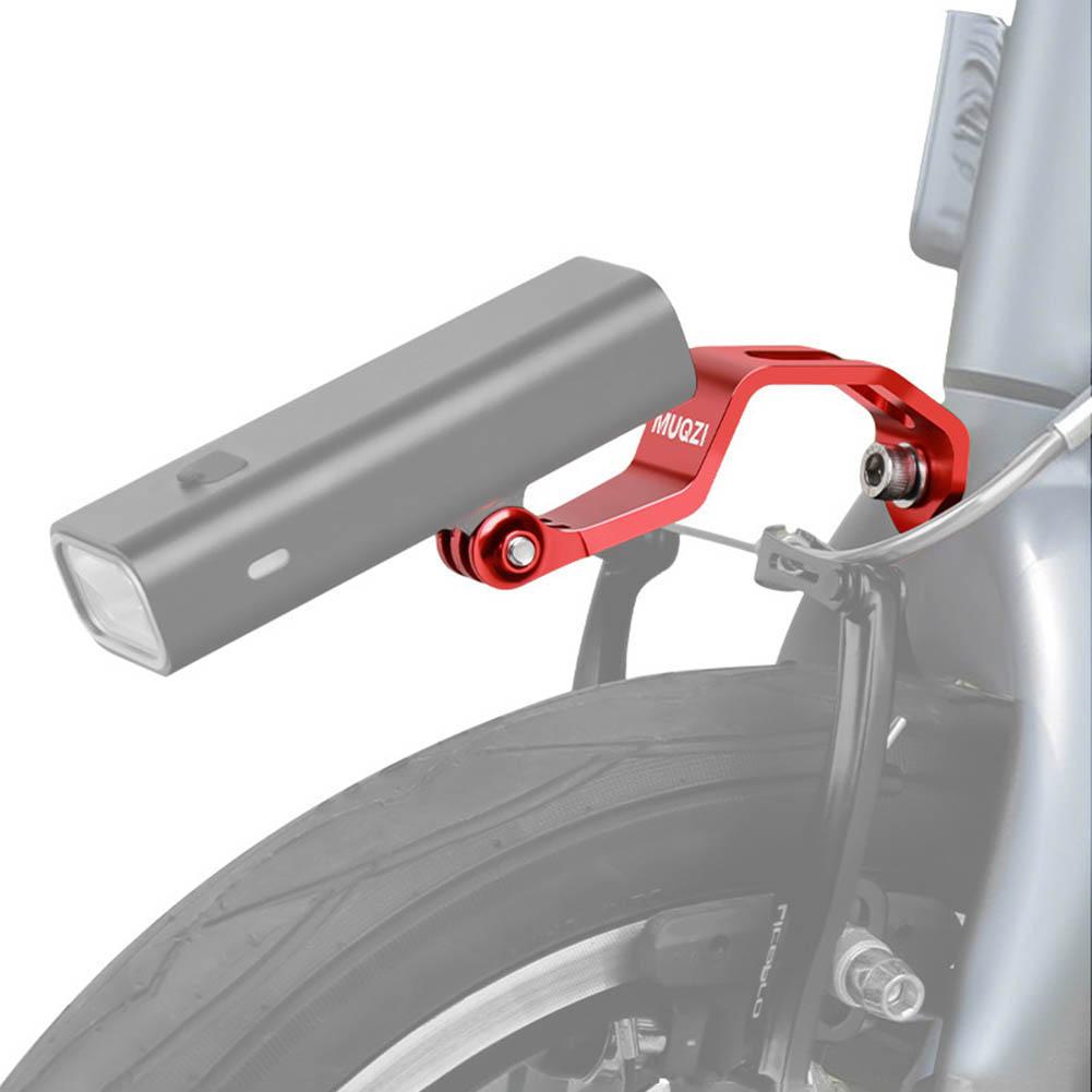 1 Peça Suporte Ajustável para Lanterna Dianteira de Bicicleta Liga de Alumínio Suporte de Garfo de Bicicleta para Lanterna Câmera Esportiva Acessórios de Bicicleta