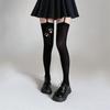 Velvet Stockings Small Tits Dog Paw Print Suspenders Stockings Cute Cartoon Socks Cat Paw College Wind Knee Socks