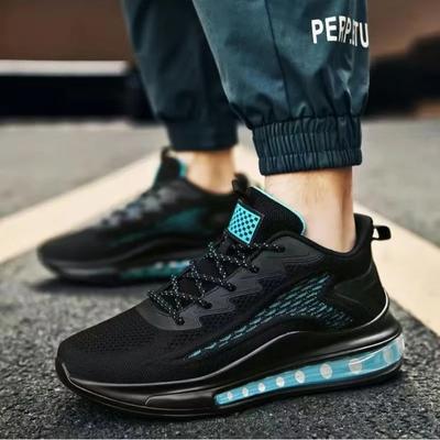 Frühlings- und Herbst-Laufschuhe mit weicher Sohle für Herren, atmungsaktive lässige Sportschuhe aus Mesh, trendige Herrenschuhe mit Kokosnussmuster, Herrenschuhe