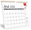 Inkdotpot 13"x11" Wall Calendar -Runs Until December 2023 Hanging Spiral Bound Monthly Calendar 2022-2023 for Home or Office