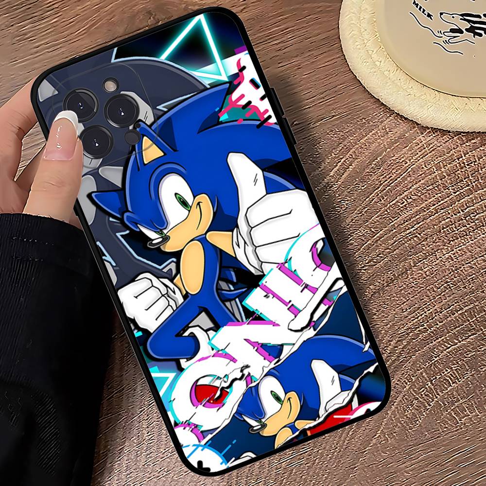 Anime S-Sonic H-HedgehogES Phone Case For IPhone 16 17 Air 15 14 13 12 11 Pro Max 16E Plus Fundas