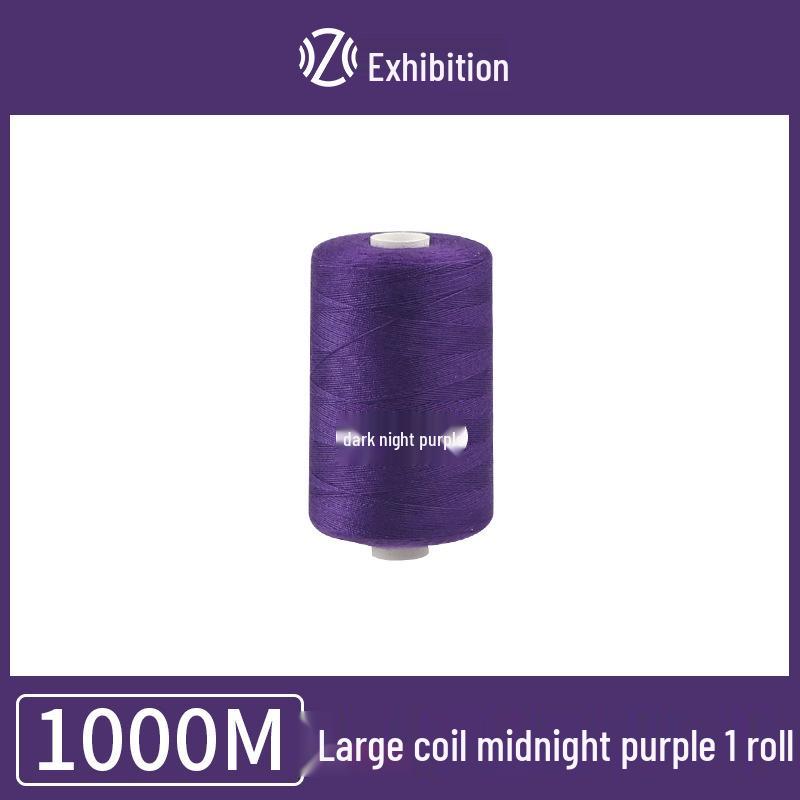 Polyester Sewing Thread - 1000 Yards for Garments & Crafts, Assorted Colors, Small Spool