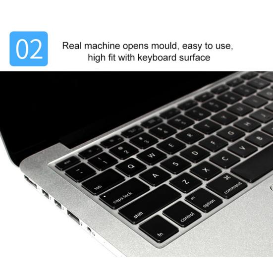 Silicone Clear Keyboard Protective Cover Film for MacBook Air 13inch Pro 15inch