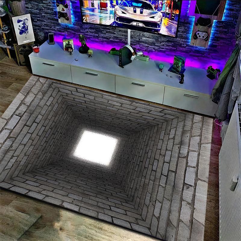 3D Wohnzimmerteppich Sofa Couchtisch Teppich E-Sports Zimmer Dekoration Teppich Eingangstürmatte