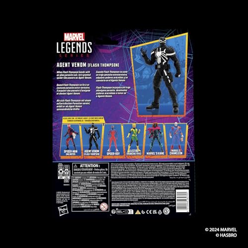 Hasbro Marvel Legends Series Agent Venom (Flash Thompson), Retro Comics Collectible 15cm Action Figure G0786, Authentic