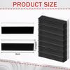 Fainne 50 Pcs 1.25" H Magnetic Shelf Label Holders for Metal Racks and Shelves, 3'' Long Clear Magnetic Shelf Label Strips Gondola Price Tag talled
