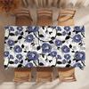 Flowers Pattern Floral Table Cloth Party Decor Dining Room Home Kitchen Patios Waterproof Stain-Proof Table Cloth