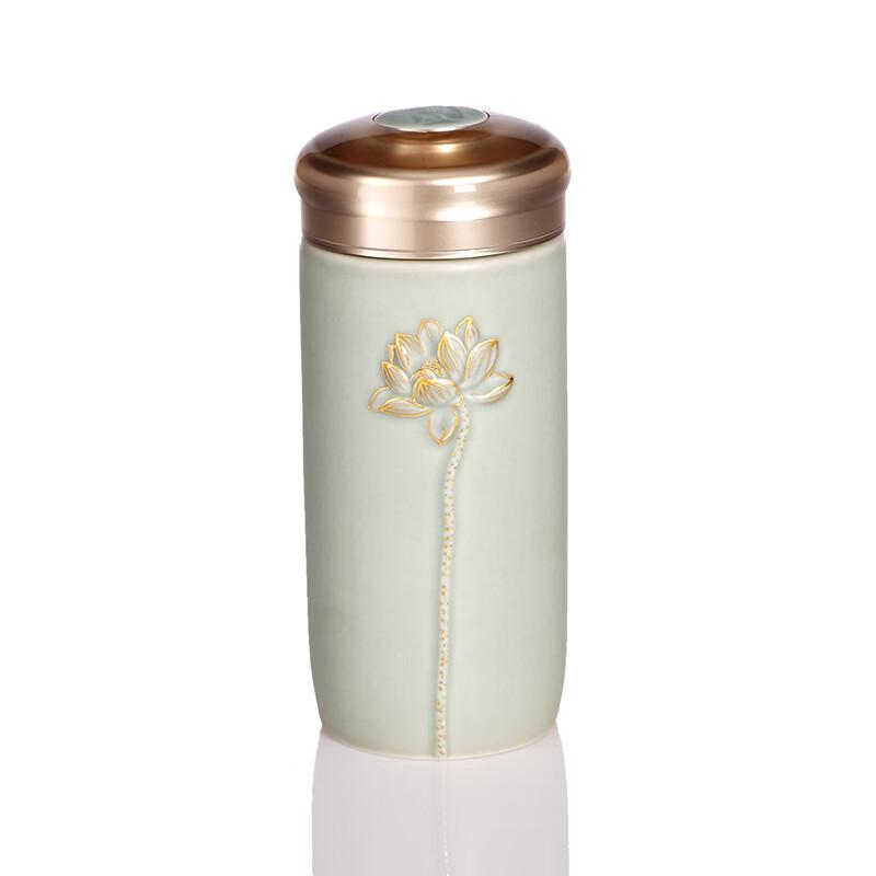 ACERA Pure Heart Lotus Ceramic Tea Mug