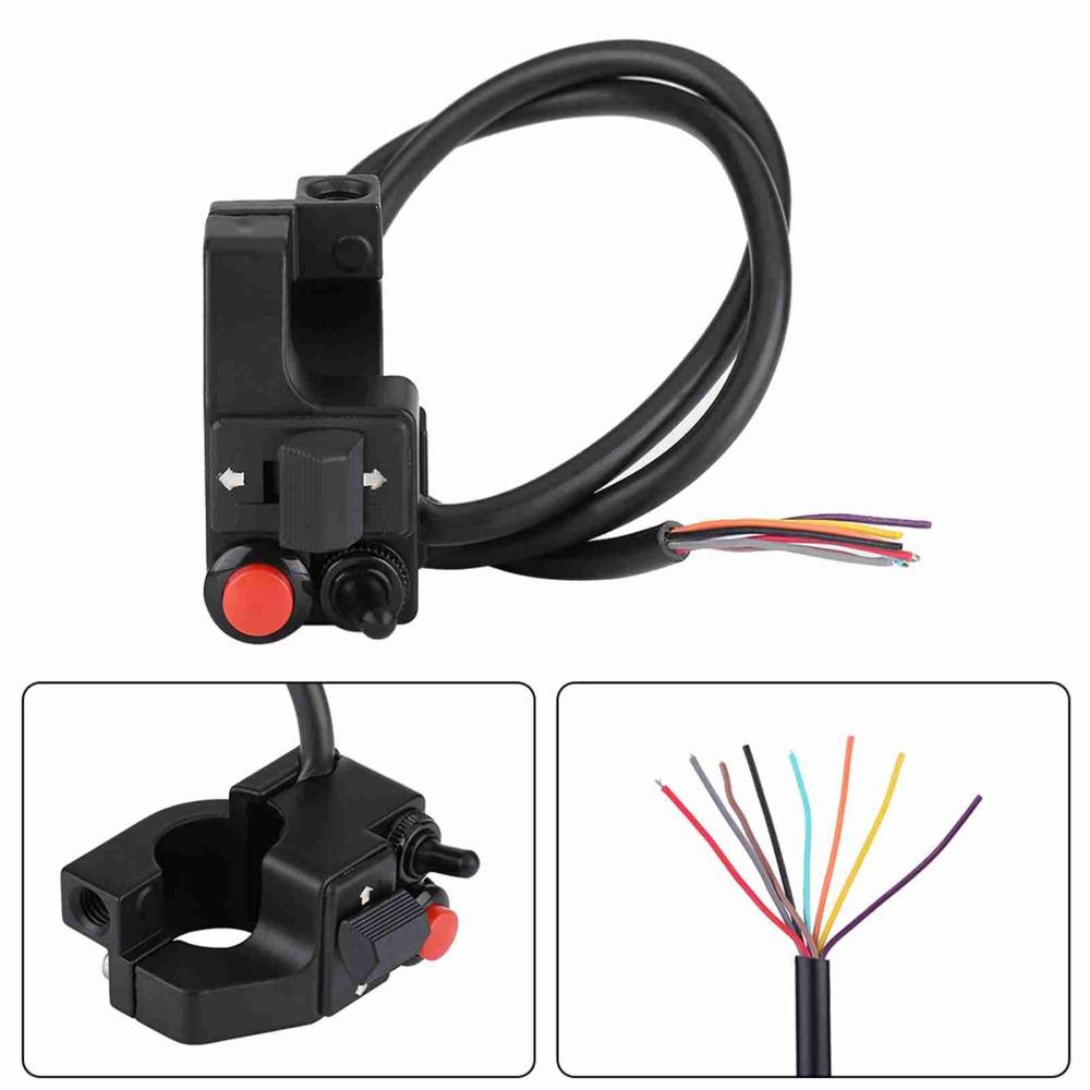 Multi-Function Motorcycle Handlebar Control Switch Single Push Blinker Push Button for GS Offroad