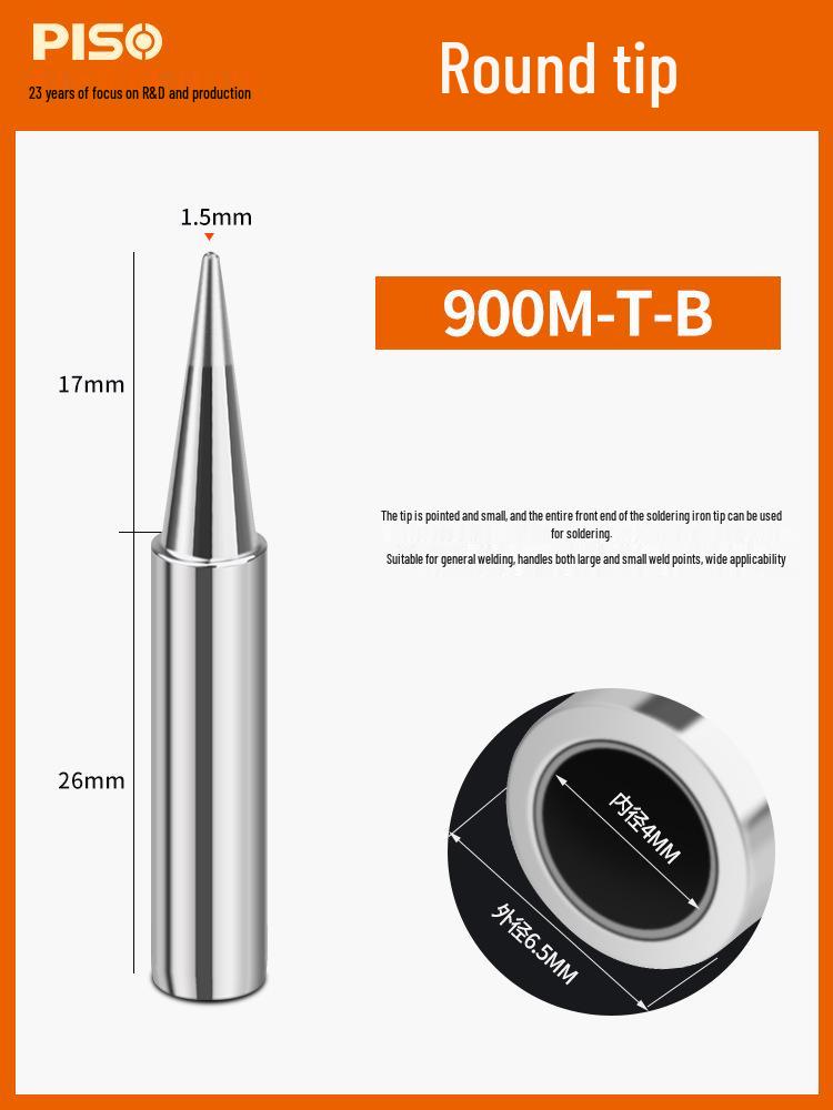 

Soldering Iron Tip - Universal 936 Replaceable Blade & Point for Internal Heating