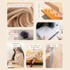 Winter Electric Heated Blanket 3 Heating Level Wearable USB Heating Blanket Soft and Safety Electric Heated Shawl for Home Offic