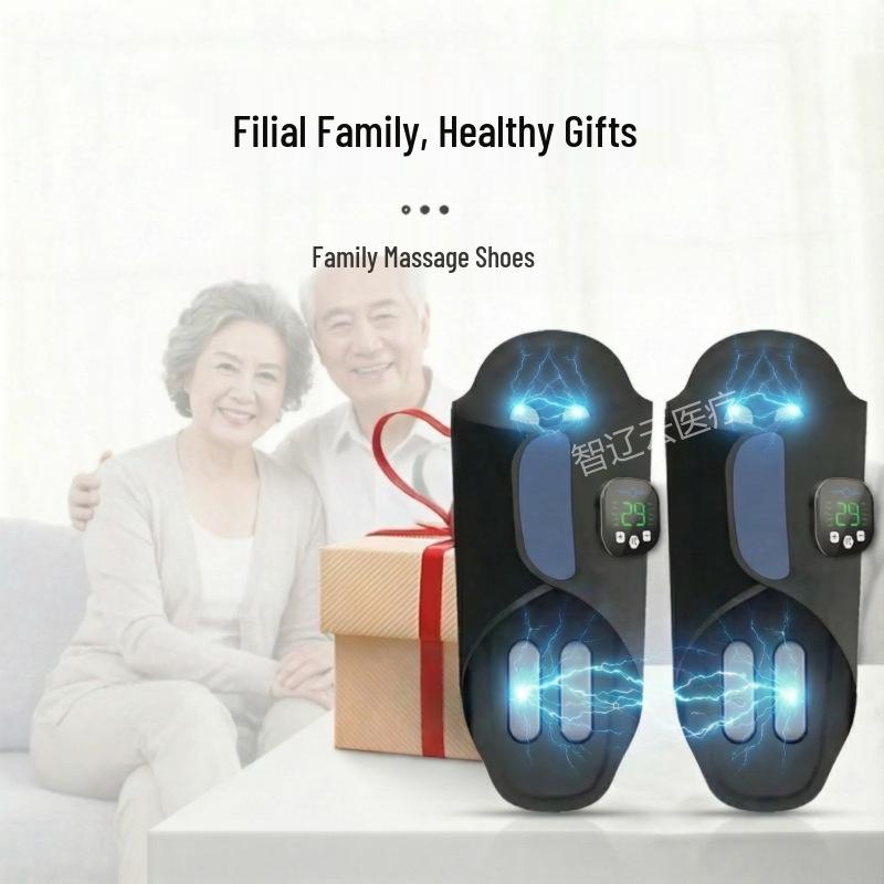 Rechargeable EMS Pulse Foot Massager with Acupoint Massage for Home Use PU