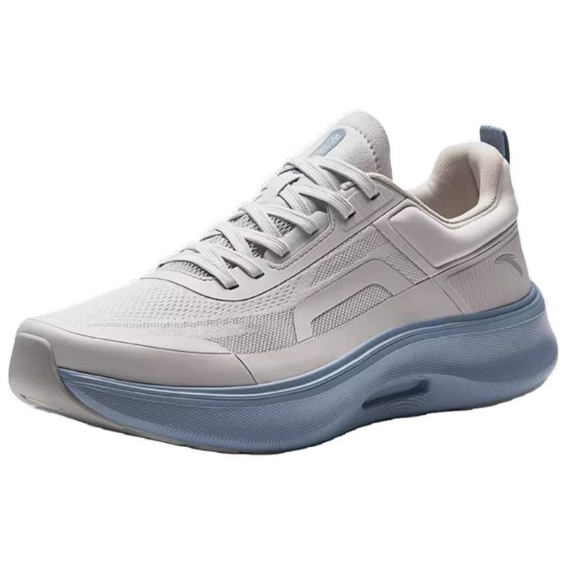 Anta Shining Pro Comfortable Trendy Non-Slip Shock Absorbing Wear-Resistant Low-Top Casual Shoes Men sneaker Gray Blue 112427711-5