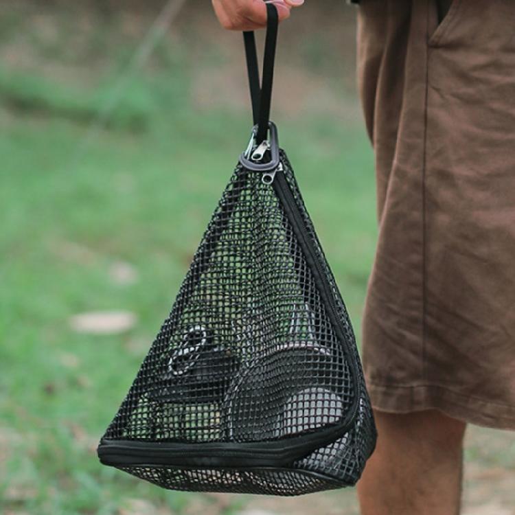Convenient Triangles Shape Hanging Net Food Drying Net Outdoor Hanging Triangles for Holding Camping Gear