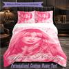 Personalized 3Pcs Bedding SetSabrina Carpenter Custom Text Duvet Cover Pillowcase Set Bedroom Gift