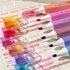 6pcs Sweet Highlighter Pens Set, Marshmallow & Iced Soda Fluorescent Marker Liner for Painting Highlighting