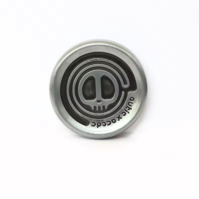 

Metal EDC Stress Relief Toy Magnetic Fidget Coins Adult EDC Sensory Toy for Autism Devil Milk Cap Stress Spinner Adult Gift срібний