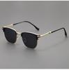 Retro dark green myopia sunglasses for men's polarized driving, high-end sunshade glasses for women