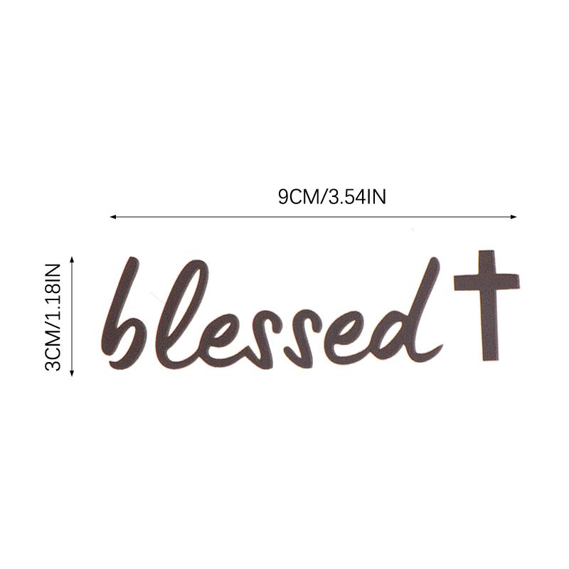 Blessed Mirror Decal Car Sticker For Women Faith Religious Vinyl Decoration For Cars Trucks Windows Mirror
