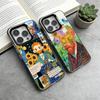 Vincent Van Gogh Phone Case For iPhone 17,16,15,14,13,12,11 Plus,Pro Max,XS,Colorful Silver Phone Case Funda Cover