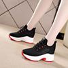 Fashionable High Rise Sports Shoes for Women 2024 New Design with Thick Bottom Mesh Breathable Casual Vulcanized Shoes Sneakers