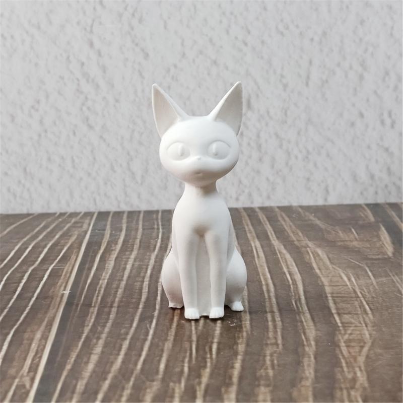 Big Ear Kitten Animal Silicone Molds for Candle Soap Chocolate Candy Cement Gypsum Silicone Molds for Home Decoration