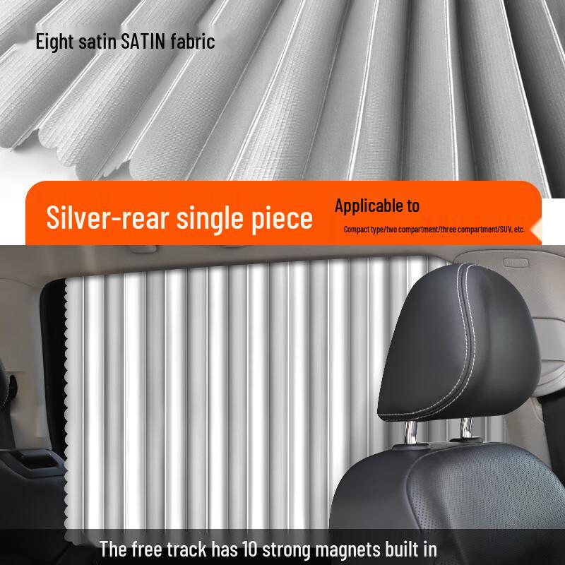 BRIANDA Magnetic Retractable Car Window Sunshade