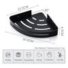 3PCS Bathroom Triangle Shelf Non Perforated Wall Mounted Bathroom Shower Storage Wall Rack Bathroom Accessories Household Items