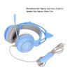 SY 5 Kattenoortjes Gaming Headset USB+3.5mm Stekker Gaming Koptelefoon Ondersteunt Volumeaanpassing Microfoon  (Roze )