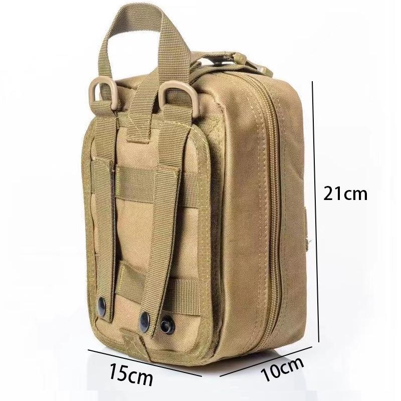 Camouflage Tactical Waist Pack: Portable Outdoor Medical & Survival Kit for Sports and Mountaineering.