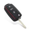 KEYYOU Silicone Remote Key Case Cover For Volkswagen For VW Bora Polo Tiguan Jetta Passat B5 B6 B7 Golf Beetle for Skoda Octavia
