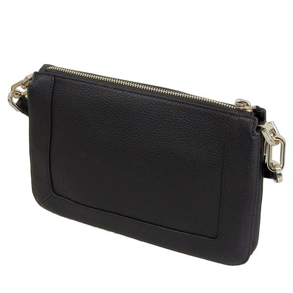 Kate Spade Lena Double Compartment Crossbody Shoulder Outlet Brand Women's Bag, KH430, Black, Leather.