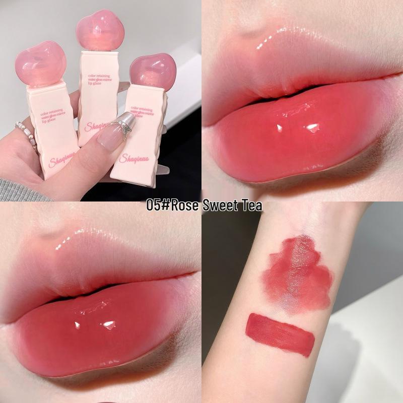 SHAQINUO Feuchtigkeitsspendender Spiegel-Lipgloss: Klare, feuchtigkeitsspendende, volle Lippen für einen strahlenden Look
