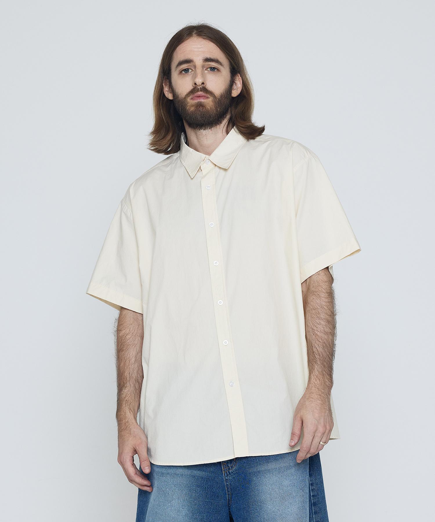 Cargo Bros Cb City Boy Cool Short Sleeve Shirt (Cream) Free