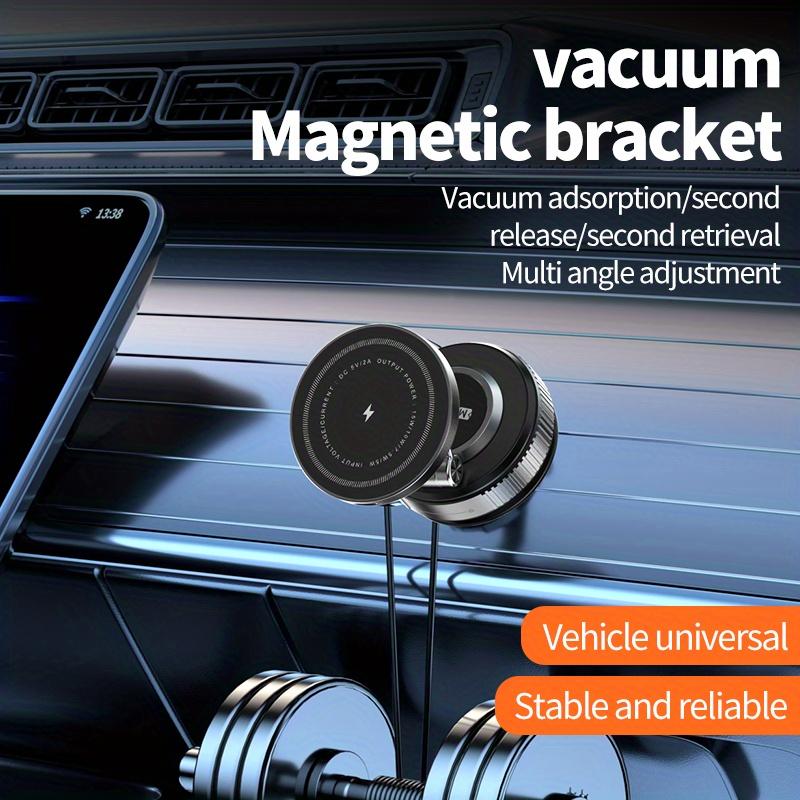 15W Fast Wireless Charging Car Phone Mount, Strong Magnetic Foldable Phone Holder 360° Rotation Universal Car Navigation Mount